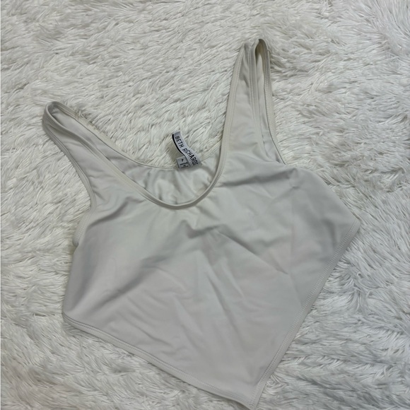Revolve Beth Richards Knot Bikini Top in White - Picture 2 of 4